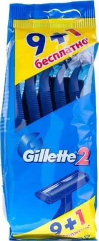 

Бритвенный станок Gillette 2 одноразовый 10 шт