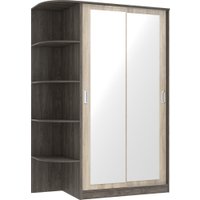 Шкаф-купе Кортекс-мебель Лагуна ШК04-02 (орех элия/дуб сонома, левая консоль)