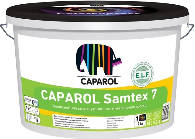 

Краска Caparol Samtex 7 (белый, база 1, 10 л)