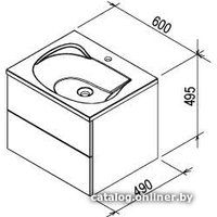  Ravak Тумба под умывальник SD Rosa II X000000924 (белый)