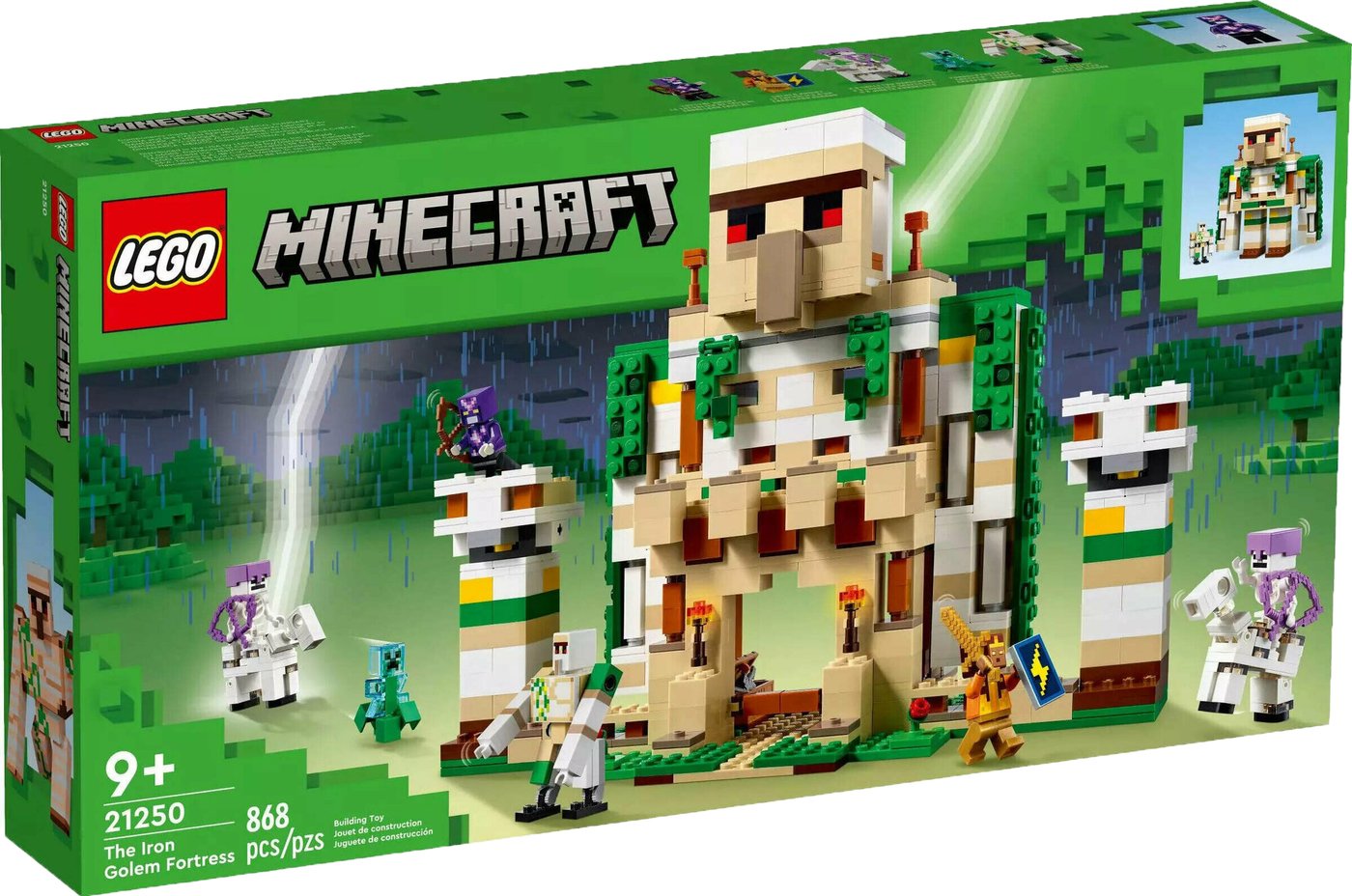 

Конструктор LEGO Minecraft 21250 Крепость железного голема