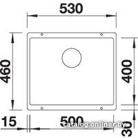 Кухонная мойка Blanco Subline 500-U (антрацит)
