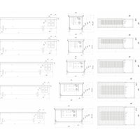 Внутрипольный конвектор Новатерм НТ-В-19/20/080 (алюминий)