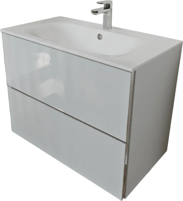 MebelVann Тумба с умывальником Вега 80x62x45 с 2 ящиками VEG10802900301OSL (белый)