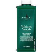 Тальк для бороды Clubman Универсальный с запахом виски Whiskey Woods Powder 255 г