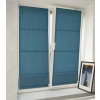 Римская штора Delfa Мини Diamond СШД-01М 554/114 (43x160, синий)