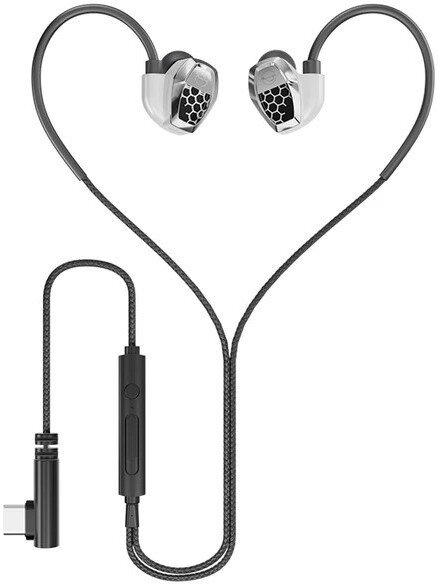 Наушники Zhulinniao ZG1 (USB Type-C, серебристый)