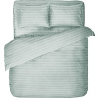 2-спальный комплект постельного белья Блакiт Страйп-сатин 2сп 70х70 4250/1 14-4504 (серо-бирюзовый)