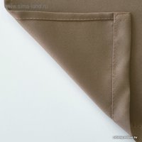 Штора Этель Матовый 1.35x2.6 м (коричневый, 1 шт)