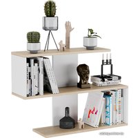 Полка Трия Diamond Тип 1 КМ+02.68.000.046 (дуб сонома/белый)