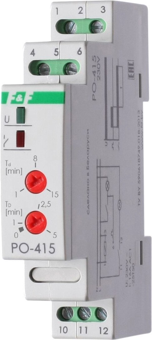 

Реле времени Евроавтоматика F&F PO-415 EA02.001.018