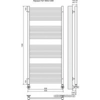Полотенцесушитель TERMINUS Аврора П27 (600х1390)