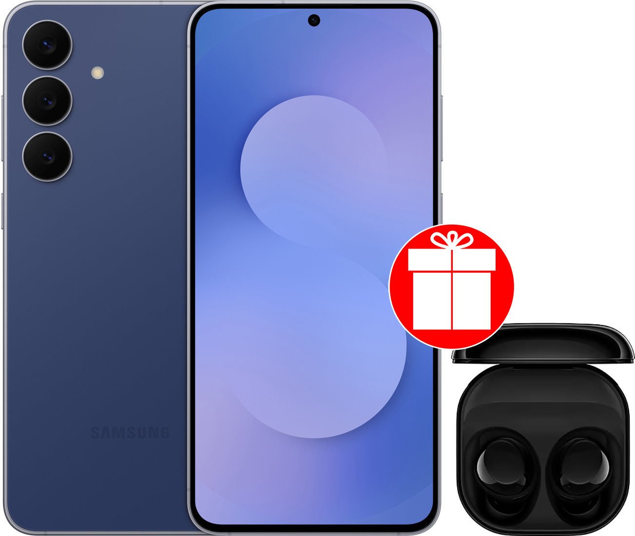 Телефон Samsung Galaxy S25 FE SM-S731B 8GB/256GB (синий) + наушники Samsung Galaxy Buds Core (черный) по акции