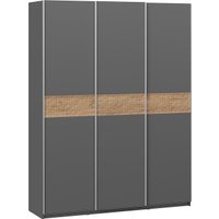 Шкаф-купе Трия Оскар Скания Т2 1800 268686 (ручка серебро/серый графит/серый графит/дуб тортугга)