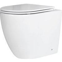 Унитаз подвесной Roxen Attach 966940 (кнопка хром глянец)