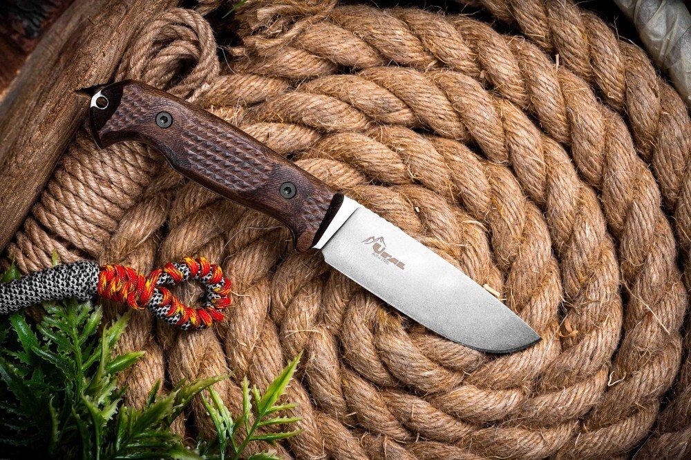 

Нож Kizlyar Supreme Ural AUS-8 StoneWash Орех