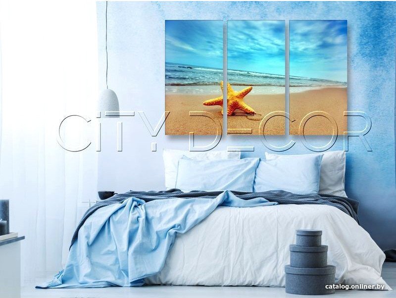 Модульная картина Citydecor Море/Водопады 7.70 75x117 см
