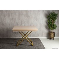 Стол-трансформер Levmar Cross D31/S90 (выбеленный дуб/золото)