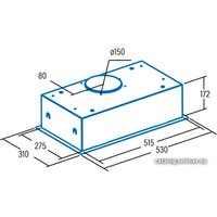 Кухонная вытяжка CATA G 50 LUX GWH 02130005