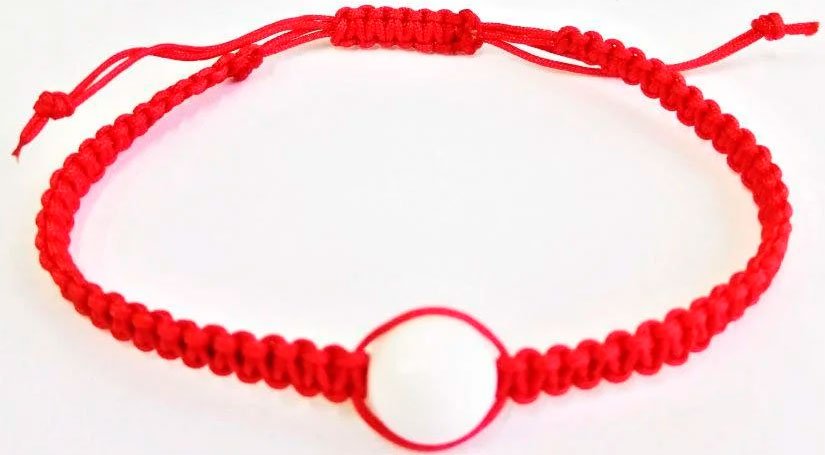 

Браслет Handmade ИП Егорова Красная Нить с Белым Кораллом
