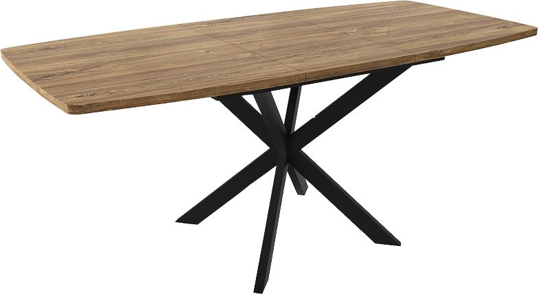 

Кухонный стол Listvig Twist 130-170x80x75 (дуб галифакс/черный)