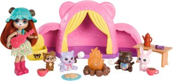 Кукла Enchantimals Набор для похода с куклой и животными + аксессуары HTW71