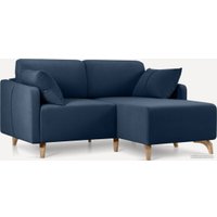 Угловой диван Divan Льери Мини Velvet Blue 240321 (синий)