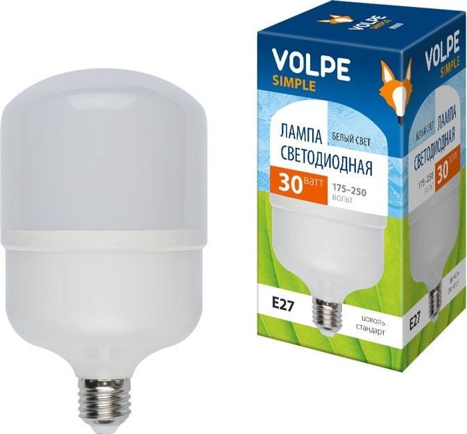 

Светодиодная лампочка Volpe E27 30W 4000K M80 10811