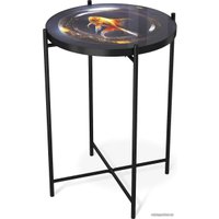 Журнальный столик Sheffilton SHT-CT8-3 (лунная ночь/черный муар)