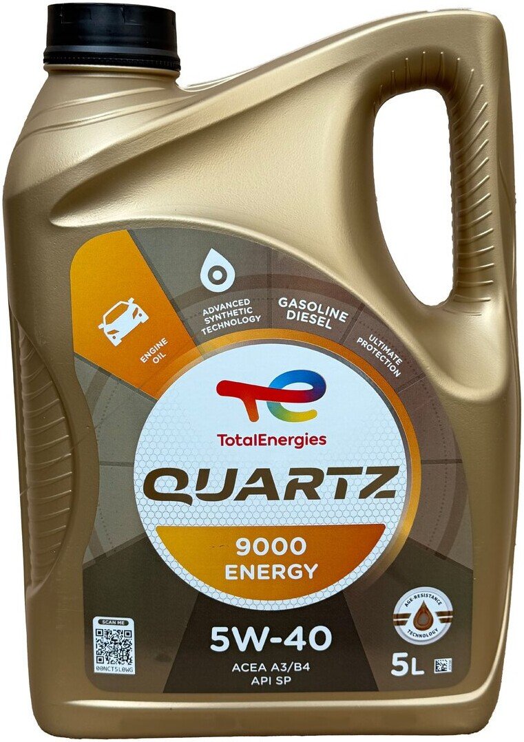 

Моторное масло Total Quartz 9000 Energy 5W-40 5л