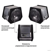 Корпусной активный сабвуфер KICX Sound Civilization Q250BPA