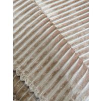 Плед Миланка Vse Doma 180x200 (полоса/бежевый)