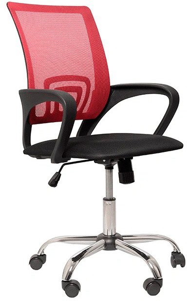 

Офисное кресло King Style 695 CH PMK 001.225 (DMS, красный/черный)