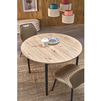 Кухонный стол Halmar Pivot 102-142/102/75 (дуб артизан/черный)