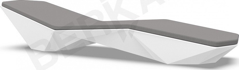 

Шезлонг Berkano Quaro с подушками (белый/графитовый)