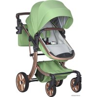 Универсальная коляска Aimile Original New Gold (2 в 1, базилик) в Бресте