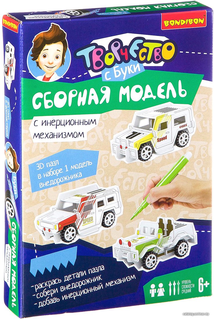 3Д-пазл Bondibon Внедорожник ВВ2224