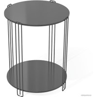 Журнальный столик Sheffilton SHT-CT34 (черный муар /черный глянец)