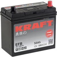 Автомобильный аккумулятор KRAFT EFB Asia JR+ (50 А·ч)