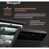 Отдельностоящая посудомоечная машина Weissgauff DW 4539 Inverter Touch AutoOpen Black