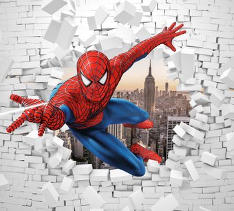 Фотообои ФабрикаФресок Человек Паук из Стены 1003270 (300x270)