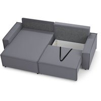 Угловой диван Mio Tesoro Дюссельдорф 293 1.5ек-1.5пф (1173 Savanna Plus Grafit)