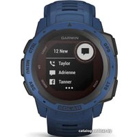 Умные часы Garmin Instinct Solar (голубой прилив)