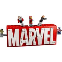 Конструктор LEGO Marvel 76313 Логотип MARVEL с минифигурками