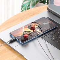 Наушники Borofone BM88 USB Type-C (черный/красный)