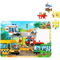 Развивающая игра Puzzle Time Полезные машины. С раскраской 4659723 (34эл)