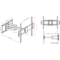 Кронштейн для телевизора Kromax ATLANTIS-75 (черный)
