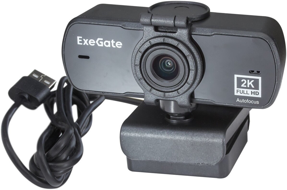 Веб-камера для видеоконференций ExeGate Stream C940 Wide 2K AF T-Tripod