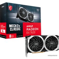 Видеокарта MSI Radeon RX 7600 Mech 2X Classic 8G OC