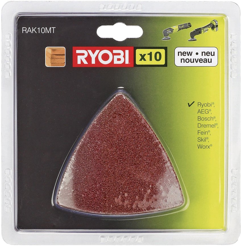 

Набор шлифлистов Ryobi RAK10MT 5132002600 (10 шт)